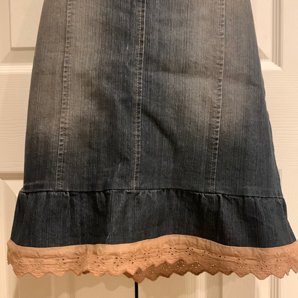 Dark Blue Denim Skirt - Picture 4 of 7